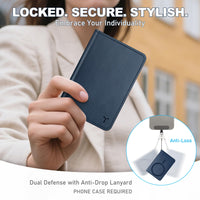 TUCCH for Magsafe Wallet with 6 Card Holders, RFID Blocking [Clear ID Window] PU Leather Men Women Folio Magnetic Phone Wallet for iPhone 16/15/14/13/12/Plus/Pro/Pro Max Series, Black - 7DAY'S