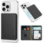 TUCCH for Magsafe Wallet with 6 Card Holders, RFID Blocking [Clear ID Window] PU Leather Men Women Folio Magnetic Phone Wallet for iPhone 16/15/14/13/12/Plus/Pro/Pro Max Series, Black - 7DAY'S