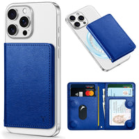TUCCH for Magsafe Wallet with 6 Card Holders, RFID Blocking [Clear ID Window] PU Leather Men Women Folio Magnetic Phone Wallet for iPhone 16/15/14/13/12/Plus/Pro/Pro Max Series, Black - 7DAY'S