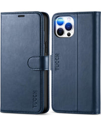 TUCCH Wallet Case Compatible with iPhone 12 Pro Max 5G 6.7", PU Leather Card Slot Kickstand [Protective TPU Interior Case], RFID Blocking Magnetic Flip Cover for iPhone 12 Pro Max 6.7", Black - 7DAY'S