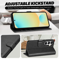 TUCCH Wallet Case for Galaxy S24 FE, with [TPU Shockproof Interior Case] Stand RFID Blocking Card Holder, Magnetic PU Leather Protective Flip Cover Compatible with Galaxy S24 FE, Dark Blue - 7DAY'S