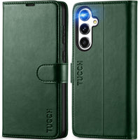 TUCCH Wallet Case for Galaxy S24 FE, with [TPU Shockproof Interior Case] Stand RFID Blocking Card Holder, Magnetic PU Leather Protective Flip Cover Compatible with Galaxy S24 FE, Dark Blue - 7DAY'S