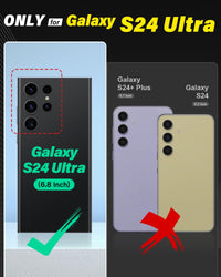 TUCCH Wallet Case for Galaxy S24 Ultra 5G, Magnetic PU Leather Stand [RFID Blocking] Card Slot Folio Cover with TPU Shockproof Inner Shell Compatible with Galaxy S24 Ultra 6.8 - Inch 2024, Black & Brown - 7DAY'S