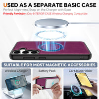 TUCCH Wallet Case for Galaxy S25 Ultra, Removable RFID Blocking [4 Card Slots] Wrist Strap Wireless Charging Kickstand PU Leather Magnetic Detachable Protective Cover for Galaxy S25 Ultra 6.9", Black - 7DAY'S