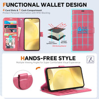 TUCCH Wallet Case for Galaxy S25 Ultra, Removable RFID Blocking [4 Card Slots] Wrist Strap Wireless Charging Kickstand PU Leather Magnetic Detachable Protective Cover for Galaxy S25 Ultra 6.9", Black - 7DAY'S