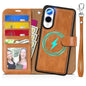 TUCCH Wallet Case for Galaxy S25 Ultra, Removable RFID Blocking [4 Card Slots] Wrist Strap Wireless Charging Kickstand PU Leather Magnetic Detachable Protective Cover for Galaxy S25 Ultra 6.9", Black - 7DAY'S