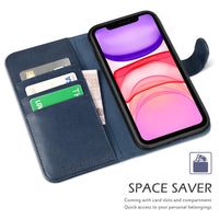 TUCCH Wallet Case for iPhone 11 Pro, Magnetic Auto Wake Sleep RFID Blocking Card Slots [TPU Shockproof Interior Case], PU Leather Stand Flip Cover Compatible with iPhone 11 Pro 5.8 inch, Black - 7DAY'S