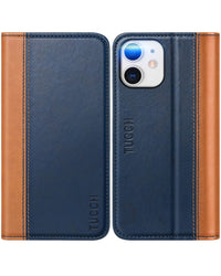 TUCCH Wallet Case for iPhone 12 Pro/iPhone 12 5G, Premium PU Leather Flip Folio Cover with Card Slot, Stand Book Design [Shockproof TPU Interior Case] Compatible with iPhone 12/12 Pro 6.1 - inch, Black - 7DAY'S