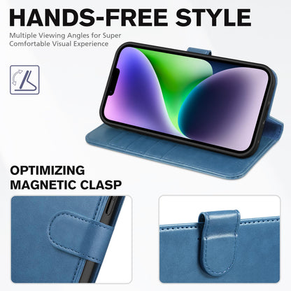 TUCCH Wallet Case for iPhone 14 Plus, [RFID Blocking] 4 Card Holder Stand [Shockproof TPU Interior Case] PU Leather Magnetic Protective Flip Cover Compatible with iPhone 14 Plus 6.7" 2022, Black - 7DAY'S