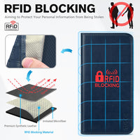 TUCCH Wallet Case for iPhone 14 Pro 6.1 5G, PU Leather Folio Case with [RFID Blocking] [3 Card Slot], Kickstand Book Design [Shockproof TPU Interior Case] Compatible with iPhone 14 Pro, Dark Blue - 7DAY'S