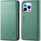TUCCH Wallet Case for iPhone 14 Pro 6.1 5G, PU Leather Folio Case with [RFID Blocking] [3 Card Slot], Kickstand Book Design [Shockproof TPU Interior Case] Compatible with iPhone 14 Pro, Dark Blue - 7DAY'S