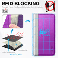 TUCCH Wallet Case for iPhone 14 Pro 6.1 5G, PU Leather Folio Case with [RFID Blocking] [3 Card Slot], Kickstand Book Design [Shockproof TPU Interior Case] Compatible with iPhone 14 Pro, Dark Blue - 7DAY'S