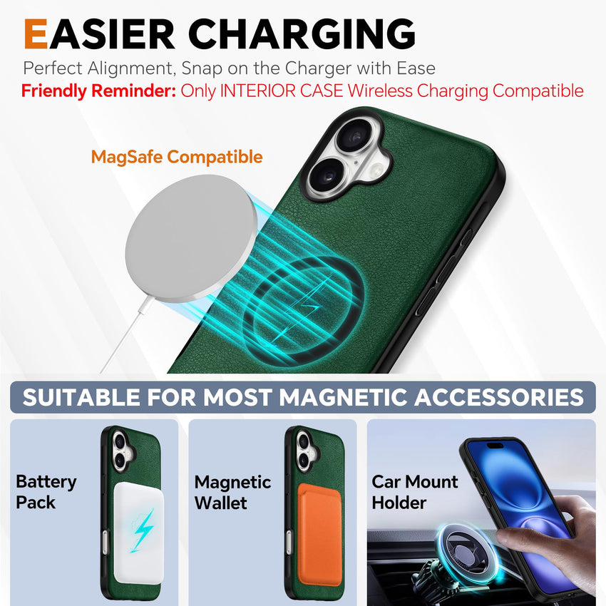 TUCCH Wallet Case for iPhone 16 Pro, [Removable] 2 in 1 [Wireless Charging] RFID Blocking [4 Card Holders] PU Leather Cover, Magnetic Detachable Folding Stand Folio Case for iPhone 16 Pro, Light Brown - 7DAY'S