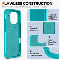 TUCCH Wallet Case for iPhone 16 Pro, [Removable] 2 in 1 [Wireless Charging] RFID Blocking [4 Card Holders] PU Leather Cover, Magnetic Detachable Folding Stand Folio Case for iPhone 16 Pro, Light Brown - 7DAY'S