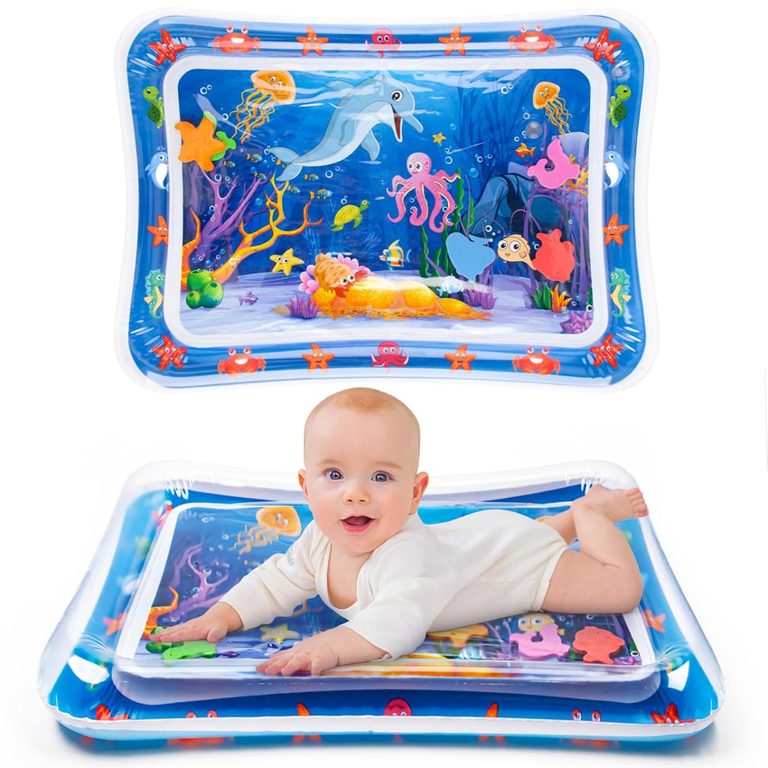 Tummy Time Water Mat丨Inflatable Tummy Time Water Play Mat for Babies, Infants and Toddlers 3 to 12 Months Promote Development Toys Baby Gifts - 7DAY'S