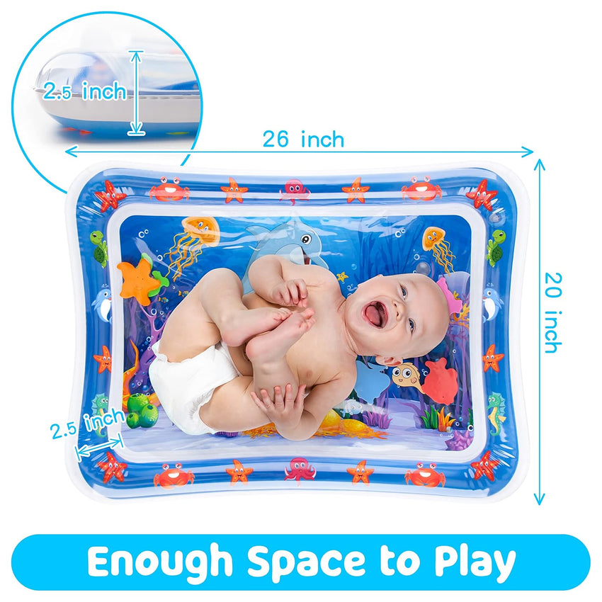 Tummy Time Water Mat丨Inflatable Tummy Time Water Play Mat for Babies, Infants and Toddlers 3 to 12 Months Promote Development Toys Baby Gifts - 7DAY'S