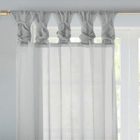 Twist Tab Voile Sheer Window Pair - 7DAY'S
