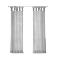 Twist Tab Voile Sheer Window Pair - 7DAY'S
