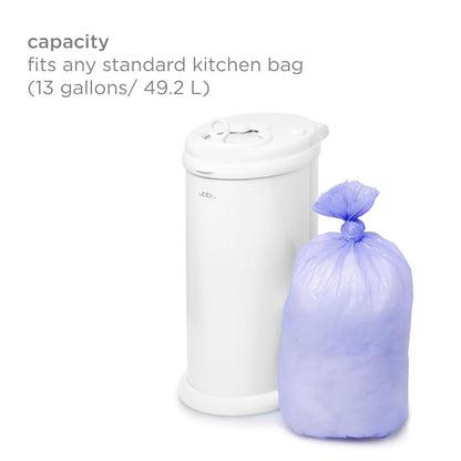Ubbi Diaper Pail Plastic Bags, Disposable Baby Waste Bags, 3 Pack, 75 Count, 13 - Gallon Bags - 7DAY'S