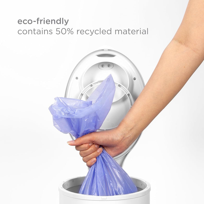 Ubbi Diaper Pail Plastic Bags, Disposable Baby Waste Bags, 3 Pack, 75 Count, 13 - Gallon Bags - 7DAY'S
