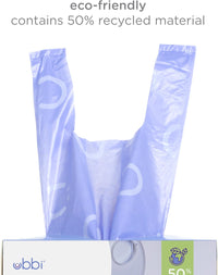 Ubbi Disposable Diaper Sacks, Lavender Scented, Easy - To - Tie Tabs, Diaper Disposal or Pet Waste Bags, 200 Count - 7DAY'S