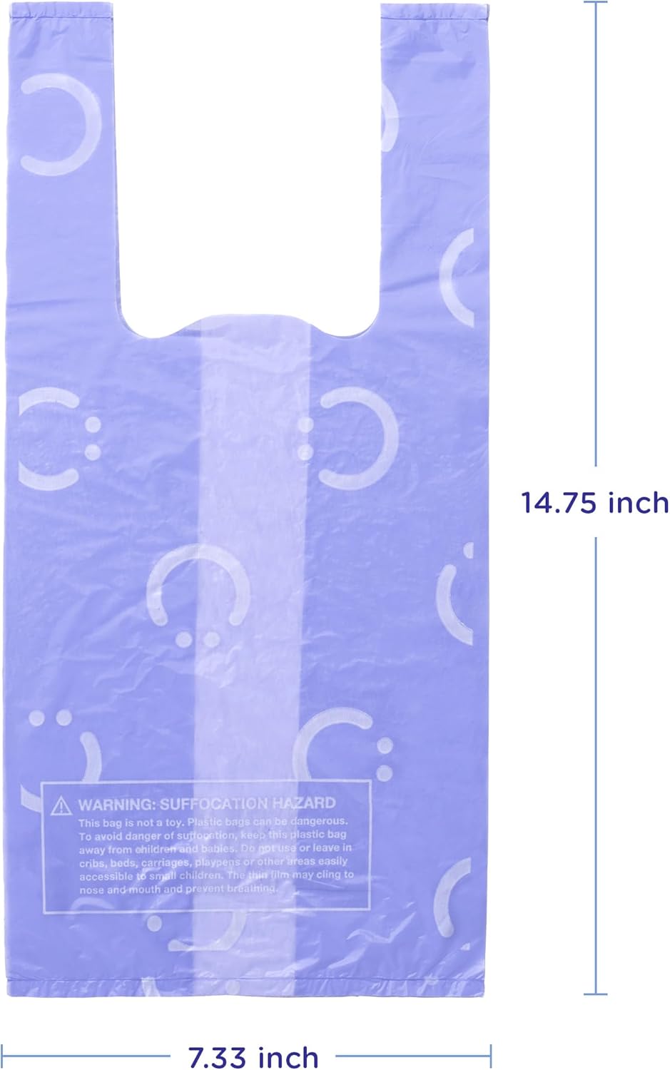 Ubbi Disposable Diaper Sacks, Lavender Scented, Easy - To - Tie Tabs, Diaper Disposal or Pet Waste Bags, 200 Count - 7DAY'S