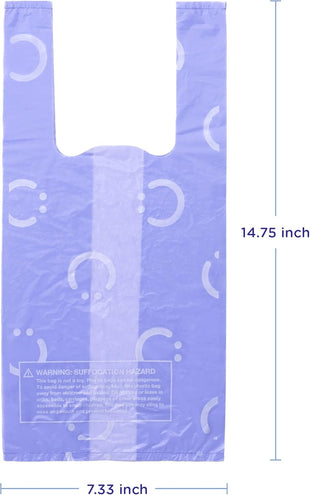 Ubbi Disposable Diaper Sacks, Lavender Scented, Easy - To - Tie Tabs, Diaper Disposal or Pet Waste Bags, 200 Count - 7DAY'S