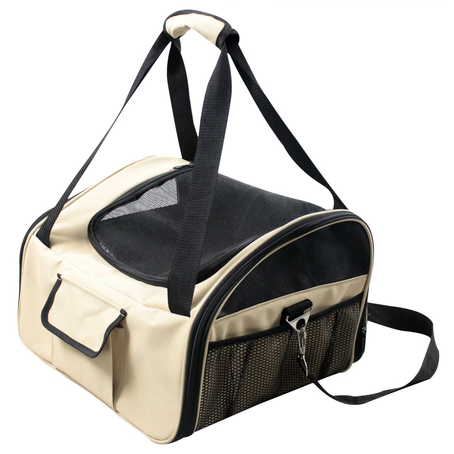 Ultra - Lock' Collapsible Safety Travel Wire Folding Pet Car Seat Carrier - 7DAY'S