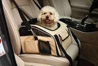 Ultra - Lock' Collapsible Safety Travel Wire Folding Pet Car Seat Carrier - 7DAY'S