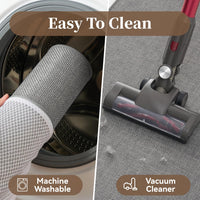 Ultra Thin Bath Mats for Bathroom Mat Quick Dry, Non Slip PVC Backing Washable Bathroom Rugs, Absorbent Bath Rugs for Floor,20"x32",Grey - 7DAY'S