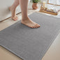 Ultra Thin Bath Mats for Bathroom Mat Quick Dry, Non Slip PVC Backing Washable Bathroom Rugs, Absorbent Bath Rugs for Floor,20"x32",Grey - 7DAY'S