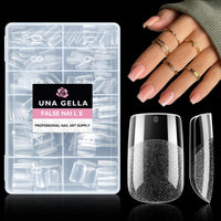 UNA GELLA Solid Nail Glue Gel 15ml Lamp Curing Needed Solid Soak Off U V/LED Lamp Required Super Strong Glue for Fake Acrylic Soft Gel Nail Tips Press On Nails Art Extension - 7DAY'S