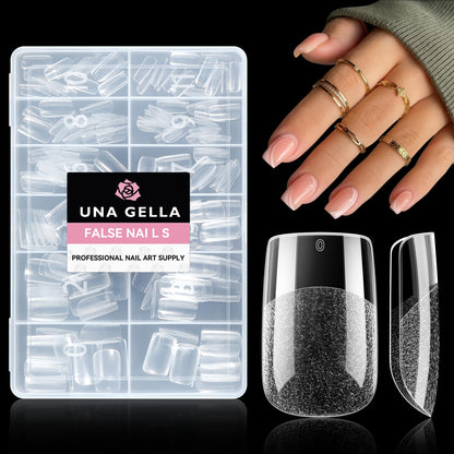 UNA GELLA Solid Nail Glue Gel 15ml Lamp Curing Needed Solid Soak Off U V/LED Lamp Required Super Strong Glue for Fake Acrylic Soft Gel Nail Tips Press On Nails Art Extension - 7DAY'S