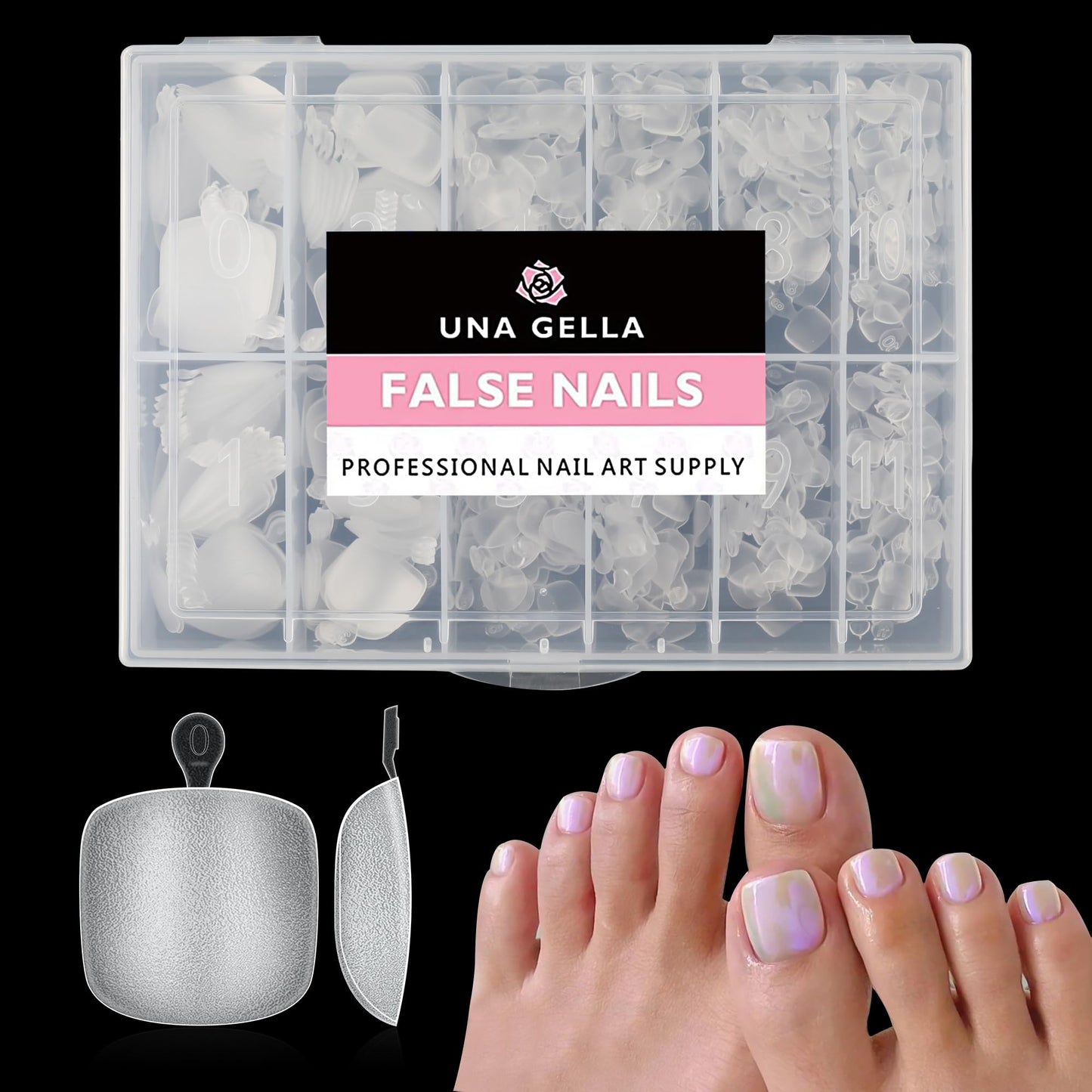 UNA GELLA Solid Nail Glue Gel 15ml Lamp Curing Needed Solid Soak Off U V/LED Lamp Required Super Strong Glue for Fake Acrylic Soft Gel Nail Tips Press On Nails Art Extension - 7DAY'S