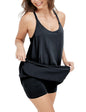 Unilexi Women's Althletic Dresses with Pockets Summer Sleeveless Workout Mini Dress with Shorts Tennis Dress - 7DAY'S