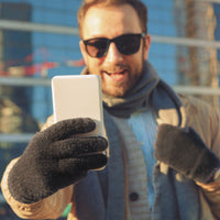 Unisex Touch Screen Gloves Full Finger Winter Warm Knitted Gloves For Warmth Running Cycling Camping Hiking - 7DAY'S