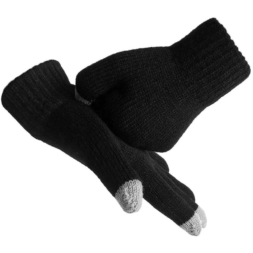 Unisex Touch Screen Gloves Full Finger Winter Warm Knitted Gloves For Warmth Running Cycling Camping Hiking - 7DAY'S