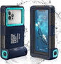 Universal Waterproof Phone Case for Snorkeling, IP68 Professional Diving Underwater Phone Case with Lanyard for iPhone Galaxy (Blue, Universal Waterproof Phone Case) - 7DAY'S