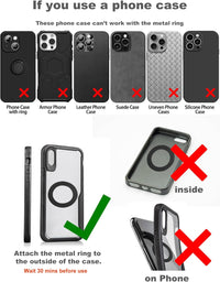 Upgraded 360° Nano Gel Vacuum Magnetic Phone Holder, Car Phone Holder for Magsafe[108+LBS Strongest Suction & 3000gf Strongest Magnetic], Suction Cup Phone Mount for Car/for iPhone 16 Pro Max - 7DAY'S