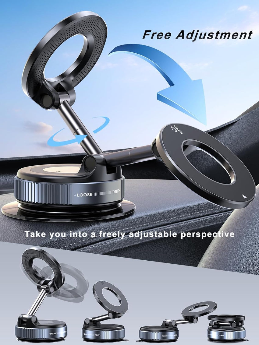 Upgraded 360° Vacuum Magnetic Phone Holder 007 & Upgraded Vacuum Magnetic Suction Phone Mount 009 - 7DAY'S