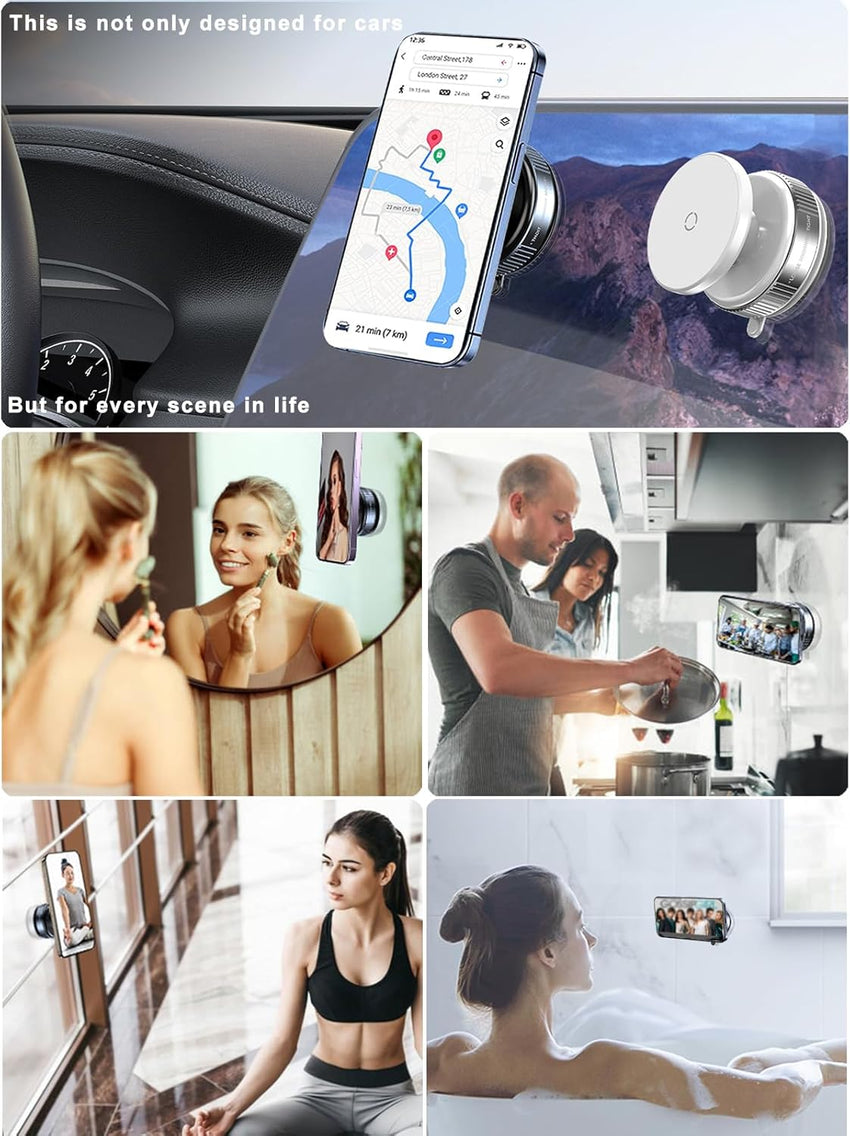 Upgraded 360° Vacuum Magnetic Phone Holder 007 & Upgraded Vacuum Magnetic Suction Phone Mount 009 - 7DAY'S