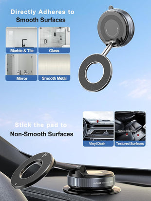 Upgraded 360° Vacuum Magnetic Phone Holder 007 & Upgraded Vacuum Magnetic Suction Phone Mount 009 - 7DAY'S