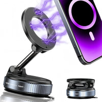 Upgraded 360° Vacuum Magnetic Phone Holder, Magnetic Car Phone Mount, Hands - Free Suction Cup Phone Holder for Car/Gym/Mirror/Shower, Car Mount Compatible with iPhone 16 Pro Max/Android - 7DAY'S