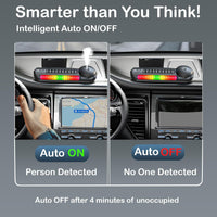 Upgraded 360° Vacuum Magnetic Phone Holder & Solar Smart Car Air Freshener with Auto On/Off, Aluminum Alloy Body,3 Adjustable Concentration - 7DAY'S