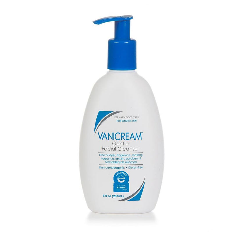 Vanicream Gentle Facial Cleanser with Pump Dispenser - 8 fl oz - Formulated Without Common Irritants for Those with Sensitive Skin - 7DAY'S