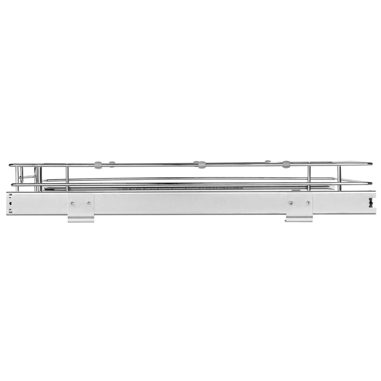 VEVOR 20"W x 21"D Pull Out Cabinet Organizer, Heavy Duty Slide Out Pantry Shelves, Chrome - Plated Steel Roll Out Drawers, Sliding Drawer Storage for Home, Inside Kitchen Cabinet, Bathroom, Under Sink - 7DAY'S