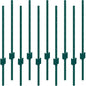 VEVOR 3 Feet Fence Post 10 Pack T - Post Heavy Duty Metal Fence Posts Green - 7DAY'S