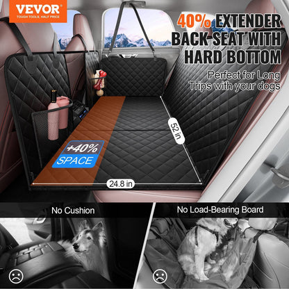 VEVOR 52 x 24.8 in Dog Car Seat Cover for Back Seat Waterproof 600D for Cars - 7DAY'S