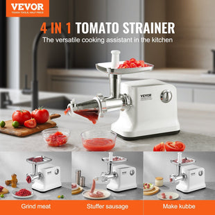 VEVOR 5.5 LBS/Min Electric Tomato Strainer 700W Tomato Sauce Maker Machine Home - 7DAY'S