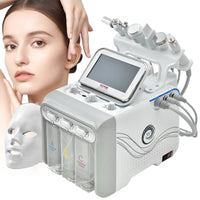 VEVOR 7 in 1 Hydrogen Oxygen Facial Machine, Professional Hydrafacial Machine for Spa, Hydro Facial Cleansing Rejuvenation Machine with 7 - inch LCD Screen, 6 Skincare Probes, 7 - Color Light Beauty Mask - 7DAY'S